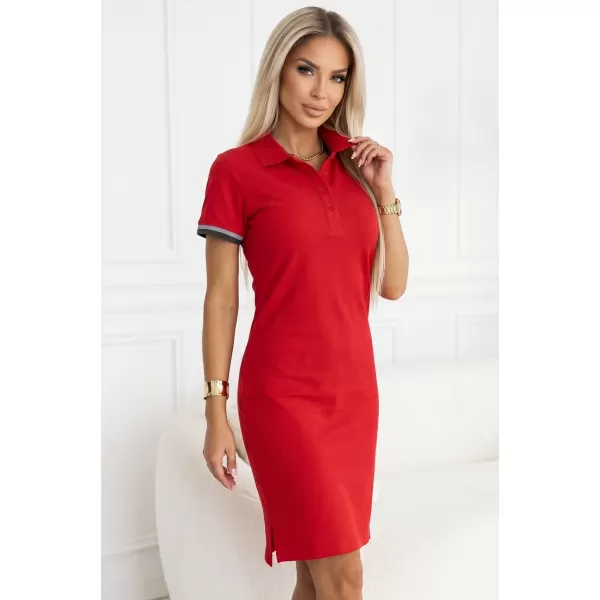  Damenkleid mit Kragen MALFINI PREMIUM DRESS UP 271 ROTE FORMEL 