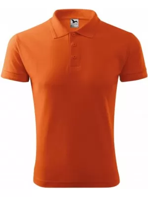 Herren-T-Shirt mit Kragen MALFINI PIQUE POLO 203 ORANGE