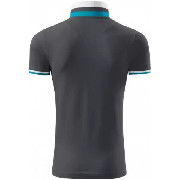  Herren-T-Shirt mit Kragen MALFINI PREMIUM COLLAR UP 256 HELLES ANTHRAZIT 