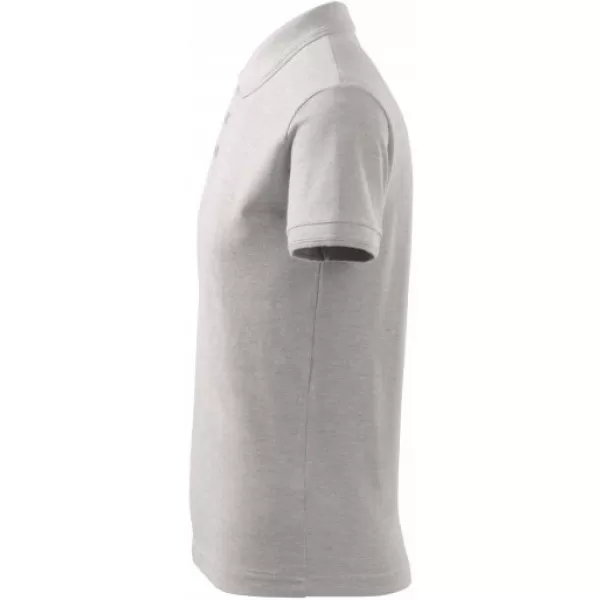  Herren-T-Shirt mit Kragen MALFINI PIQUE POLO 203 HELLGRAUE AKZENTE 