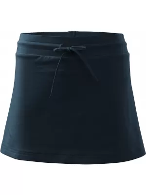 Damenrock mit Shorts MALFINI TWO IN ONE 604 MARINEBLAU