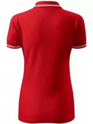 Damen-T-Shirt mit Kragen MALFINI URBAN 220 ROT