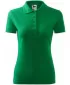 Damen-T-Shirt mit Kragen MALFINI PIQUE POLO 210 MITTELGRÜN