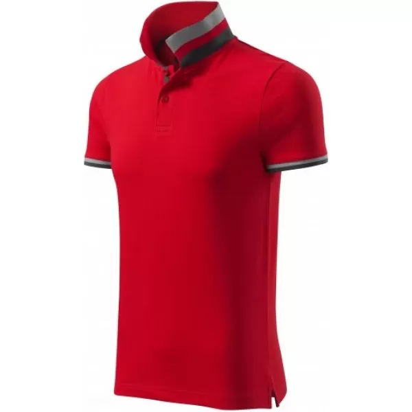  Herren-T-Shirt mit Kragen MALFINI PREMIUM COLLAR UP 256 ROTE FORMEL 