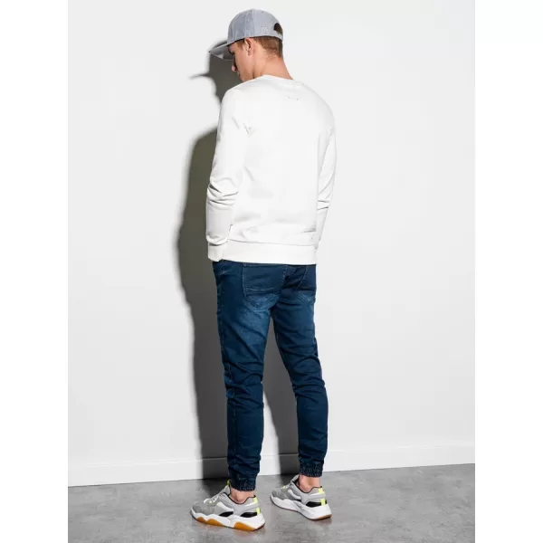  Herren -Sweatshirt OMBRE AB1045 WEIß 