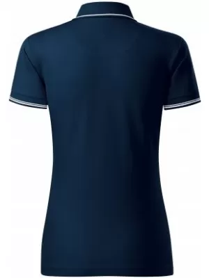 Damen-T-Shirt mit Kragen MALFINI PREMIUM PERFECTION PLAIN 253 MARINEBLAU