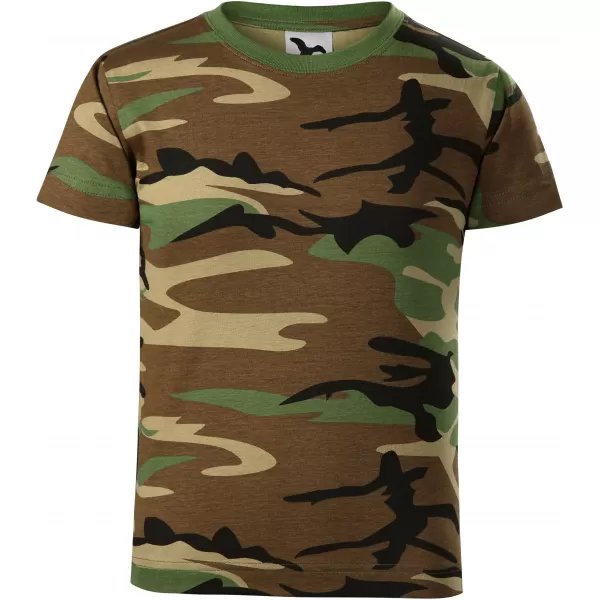 Kinder-T-Shirt MALFINI CAMOUFLAGE 149 TARNBRAUN 