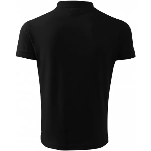  Herren-T-Shirt mit Kragen MALFINI PIQUE POLO 203 SCHWARZ 