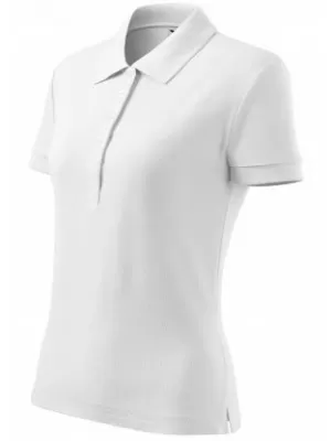 Damen-T-Shirt mit Kragen MALFINI COTTON 213 WEIß