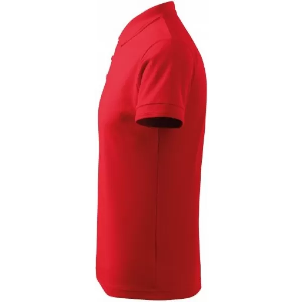  Herren-T-Shirt mit Kragen MALFINI PIQUE POLO 203 ROT 
