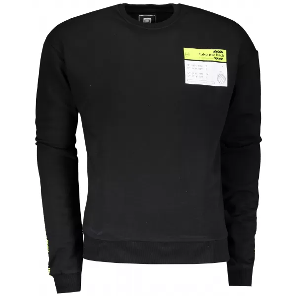  Herren -Sweatshirt OMBRE AB1046 SCHWARZ 