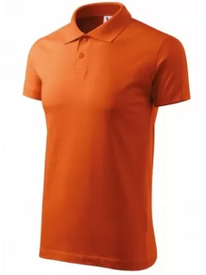 Herren-T-Shirt mit Kragen MALFINI SINGLE J. 202 ORANGE