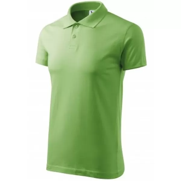  Herren-T-Shirt mit Kragen MALFINI SINGLE J. 202 GRASGRÜN 