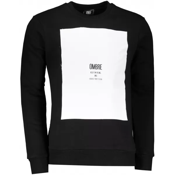  Herren -Sweatshirt OMBRE AB1045 SCHWARZ 