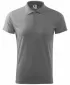 Herren-T-Shirt mit Kragen MALFINI SINGLE J. 202 DUNKELGRAUE HIGHLIGHTS