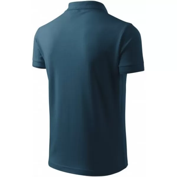  Herren-T-Shirt mit Kragen MALFINI PIQUE POLO 203 MARINEBLAU 