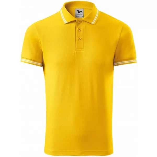  Herren-T-Shirt mit Kragen MALFINI URBAN 219 BERNSTEIN 