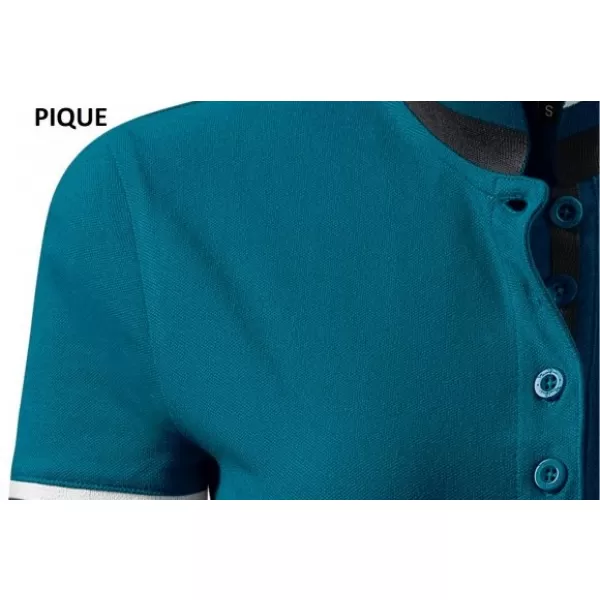  Damen-T-Shirt mit Kragen MALFINI PREMIUM COLLAR UP 257 KEROSIN 