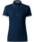 Damen-T-Shirt mit Kragen MALFINI PREMIUM PERFECTION PLAIN 253 MARINEBLAU
