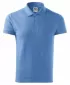 Herren-T-Shirt mit Kragen MALFINI COTTON 212 HIMMELBLAU