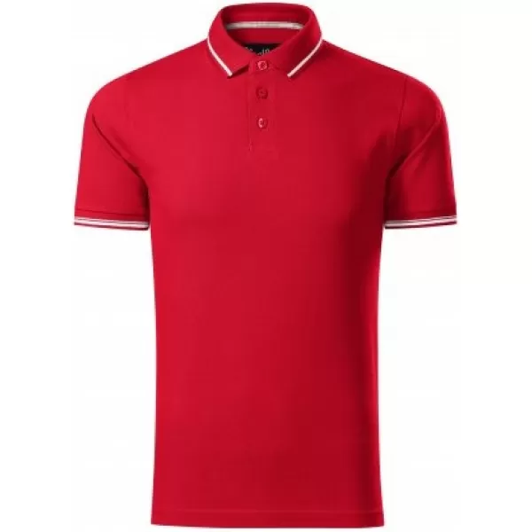  Herren-T-Shirt mit Kragen MALFINI PREMIUM PERFECTION PLAIN 251 ROTE FORMEL 