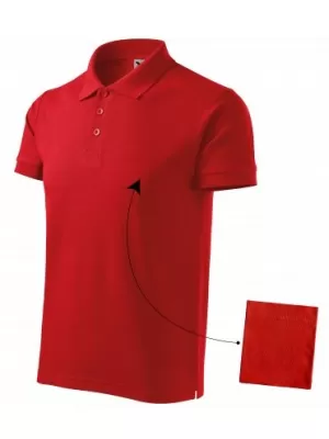 Herren-T-Shirt mit Kragen MALFINI COTTON 212 ROT