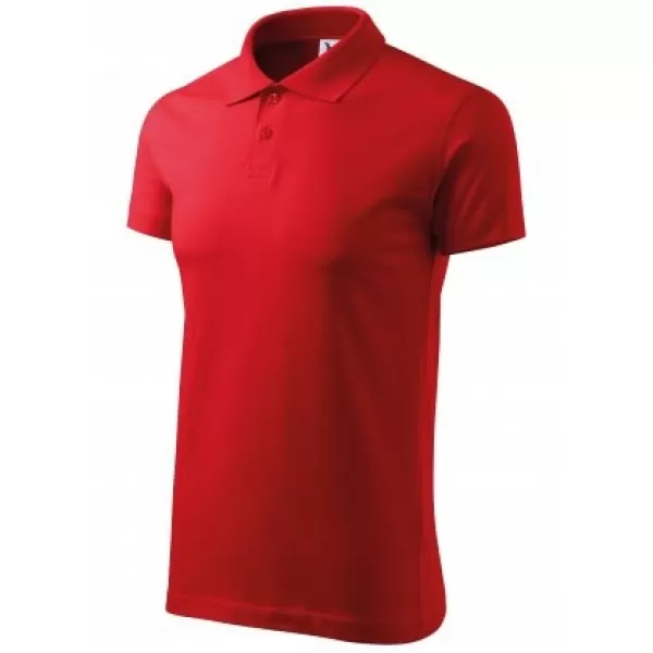  Herren-T-Shirt mit Kragen MALFINI SINGLE J. 202 ROT 