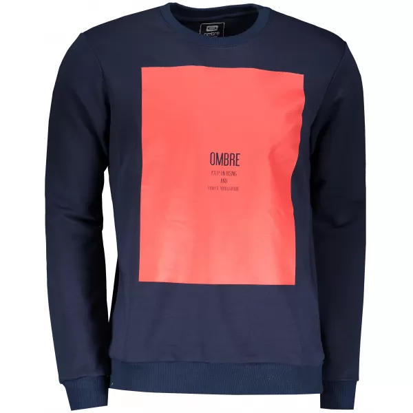  Herren -Sweatshirt OMBRE AB1045 MARINE 