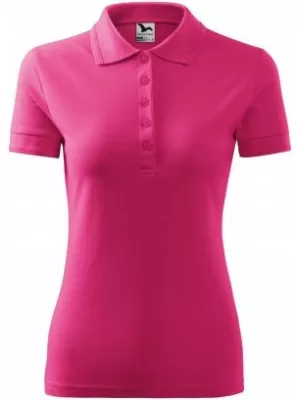 Damen-T-Shirt mit Kragen MALFINI PIQUE POLO 210 MAGENTA