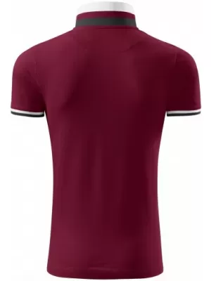 Herren-T-Shirt mit Kragen MALFINI PREMIUM COLLAR UP 256 GRANAT
