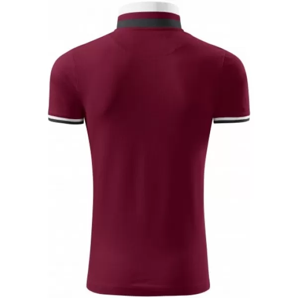  Herren-T-Shirt mit Kragen MALFINI PREMIUM COLLAR UP 256 GRANAT 