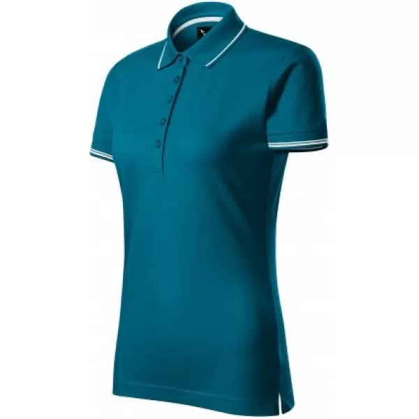  Damen-T-Shirt mit Kragen MALFINI PREMIUM PERFECTION PLAIN 253 KEROSIN 