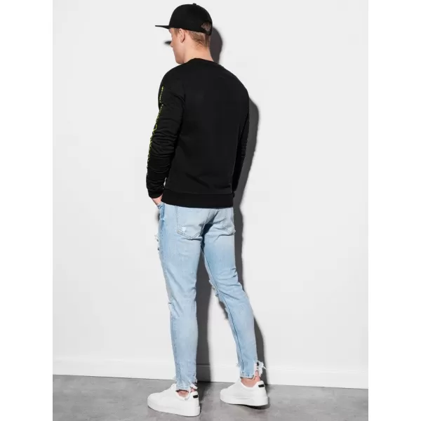  Herren -Sweatshirt OMBRE AB1046 SCHWARZ 
