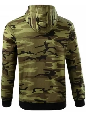 Herren-Sweatshirt MALFINI CAMO ZIPPER C19 TARNGRÜN