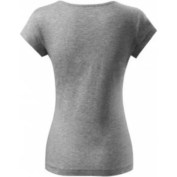  Damen-T-Shirt MALFINI PURE 122 DUNKELGRAUE HIGHLIGHTS 