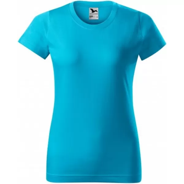 Damen-T-Shirt MALFINI BASIC 134 TÜRKIS 