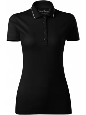 Damen-T-Shirt mit Kragen MALFINI PREMIUM GRAND 269 SCHWARZ