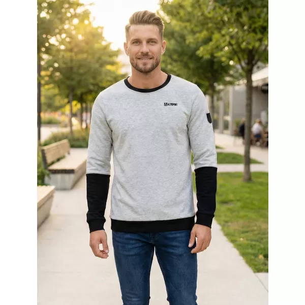  Herren-Sweatshirt ALTISPORT ZORION MPLS088 HELLGRAU 