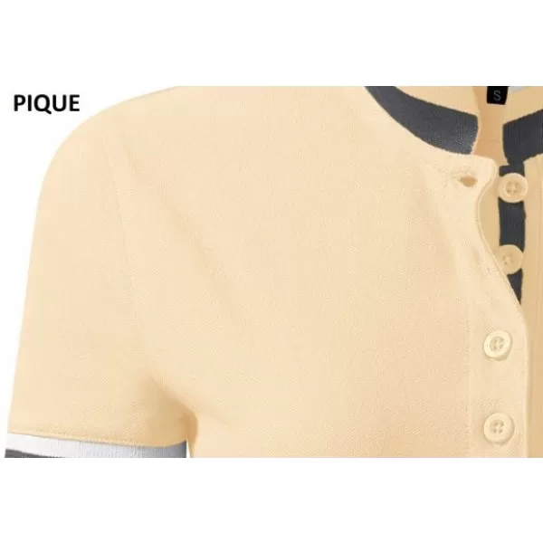  Damen-T-Shirt mit Kragen MALFINI PREMIUM COLLAR UP 257 BOURBON-VANILLE 