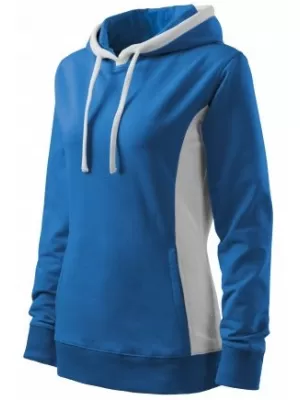 Damen-Sweatshirt MALFINI KANGAROO 408 AZURBLAU