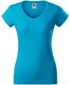 Damen-T-Shirt MALFINI FIT V-NECK 162 TÜRKIS