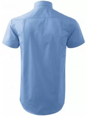 Herrenhemd mit kurzen Ärmeln MALFINI CHIC 207 HIMMELBLAU
