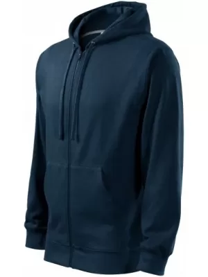 Herren-Sweatshirt MALFINI TRENDY ZIPPER 410 MARINEBLAU