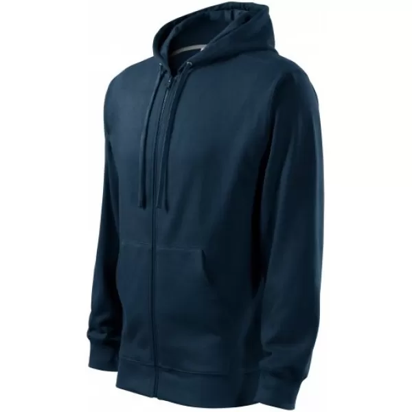 Herren-Sweatshirt MALFINI TRENDY ZIPPER 410 MARINEBLAU 