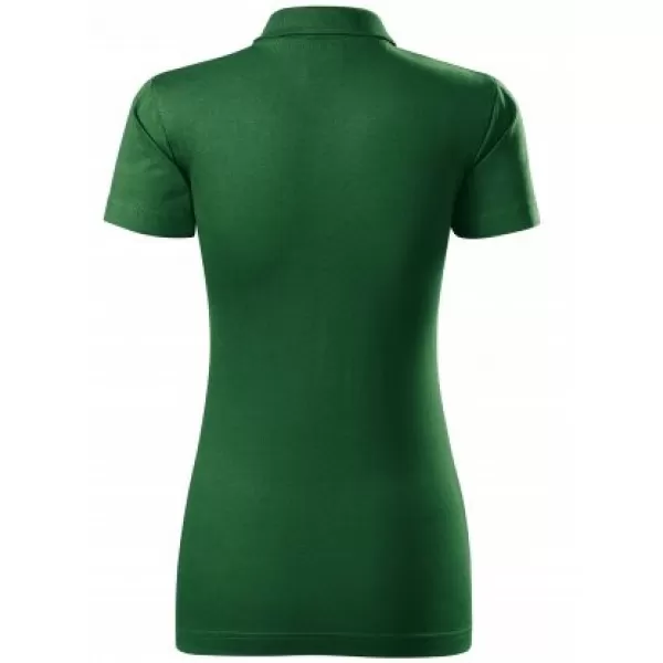 Damen-T-Shirt mit Kragen MALFINI SINGLE J. 223 FLASCHENGRÜN 