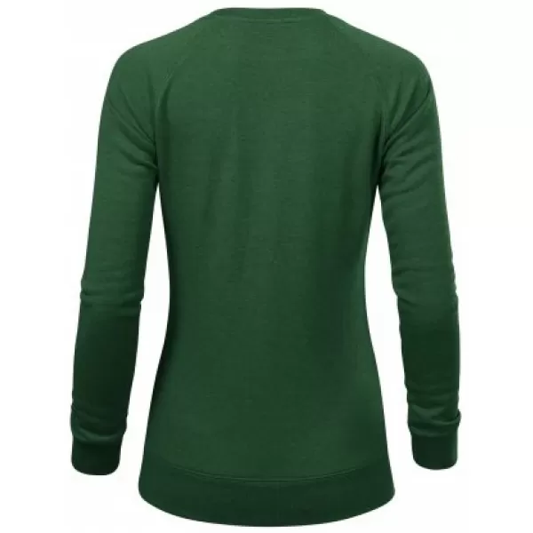  Damen-Sweatshirt MALFINI MERGER 416 FLASCHENGRÜNE HIGHLIGHTS 