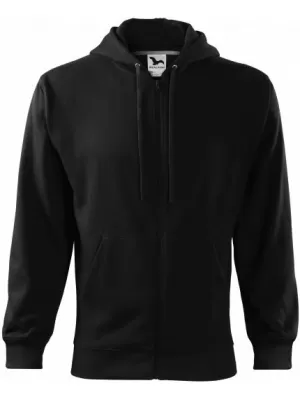Herren-Sweatshirt MALFINI TRENDY ZIPPER 410 SCHWARZ