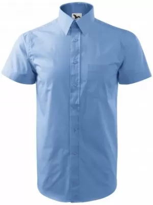 Herrenhemd mit kurzen Ärmeln MALFINI CHIC 207 HIMMELBLAU