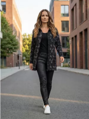 Erweitertes Damen-Sweatshirt ALTISPORT OCHIENA LSWS296 SCHWARZ