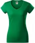 Damen-T-Shirt MALFINI FIT V-NECK 162 MITTELGRÜN